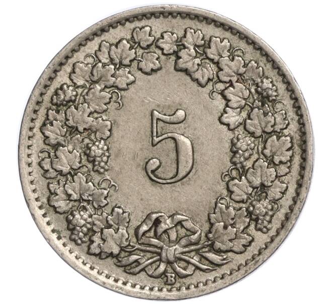 Монета 5 раппенов 1950 года Швейцария (Артикул K11-119285)