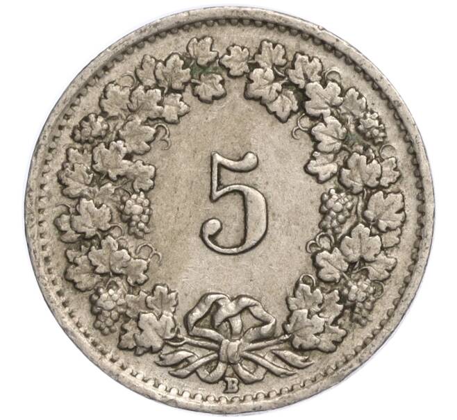 Монета 5 раппенов 1950 года Швейцария (Артикул K11-119286)
