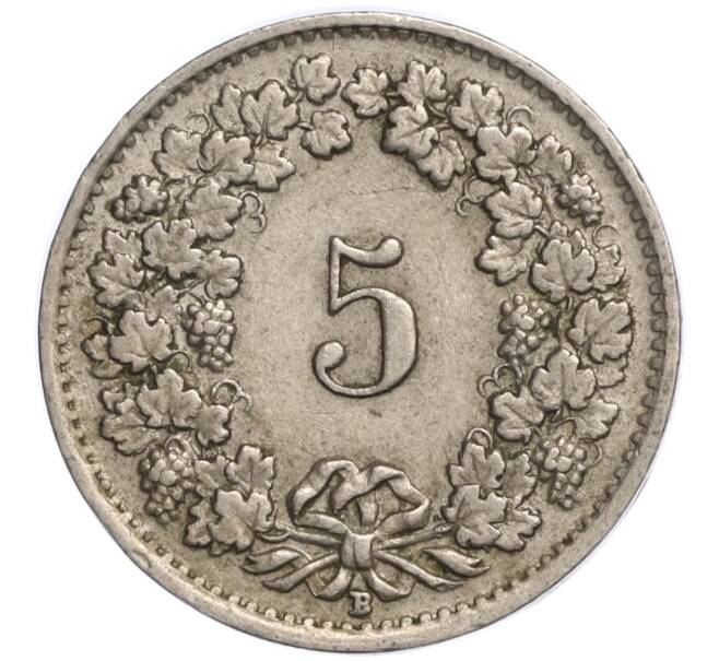 Монета 5 раппенов 1950 года Швейцария (Артикул K11-119288)