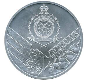 10 долларов 2023 года Ниуэ «Чешский лев» — Фото №2