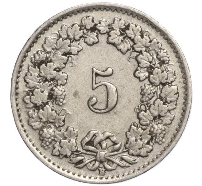 Монета 5 раппенов 1945 года Швейцария (Артикул K11-119336)