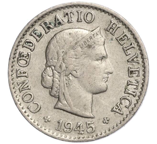 Монета 5 раппенов 1945 года Швейцария (Артикул K11-119337)