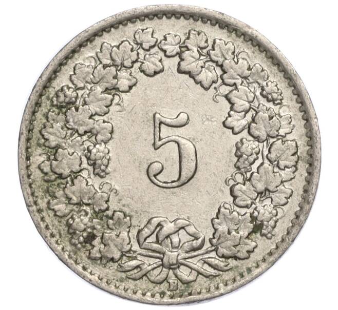 Монета 5 раппенов 1945 года Швейцария (Артикул K11-119337)