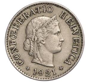 5 раппенов 1921 года Швейцария — Фото №1