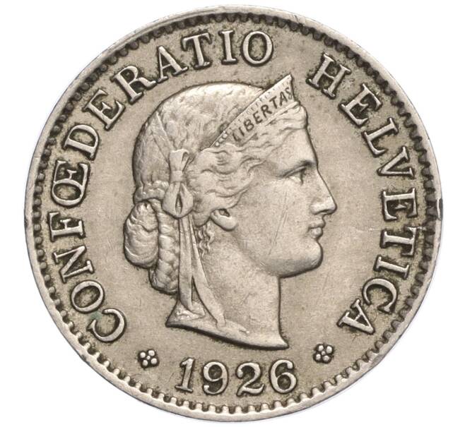 Монета 5 раппенов 1926 года Швейцария (Артикул K11-119407)