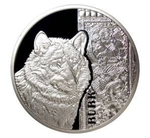 5 гривен 2016 года Фауна в памятниках культуры Украины — Волк — Фото №1