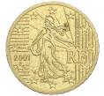 Монета 50 евроцентов 2001 года Франция (Артикул K11-119473)