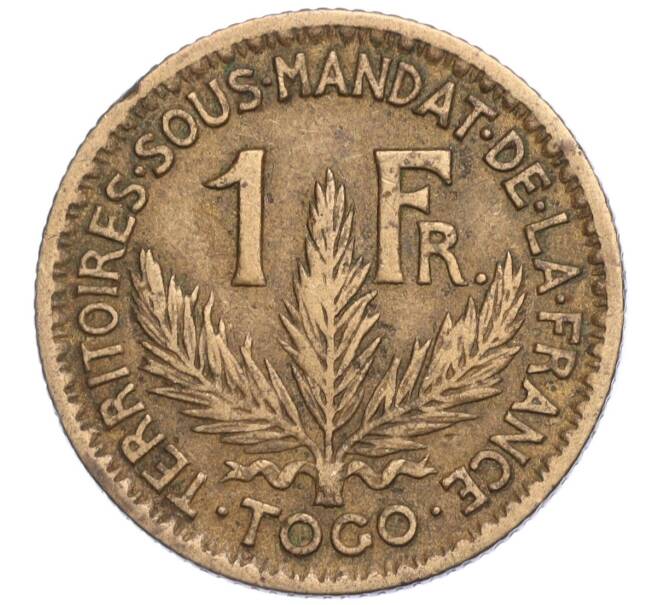 Монета 1 франк 1925 года Французское Того (Артикул M2-72094)
