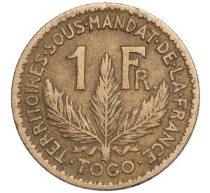 1 франк 1925 года Французское Того — Фото №2