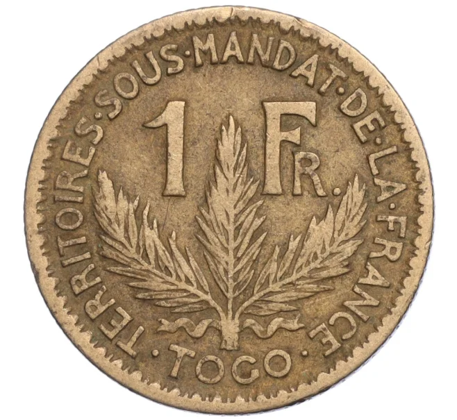 Монета 1 франк 1925 года Французское Того (Артикул M2-72098)