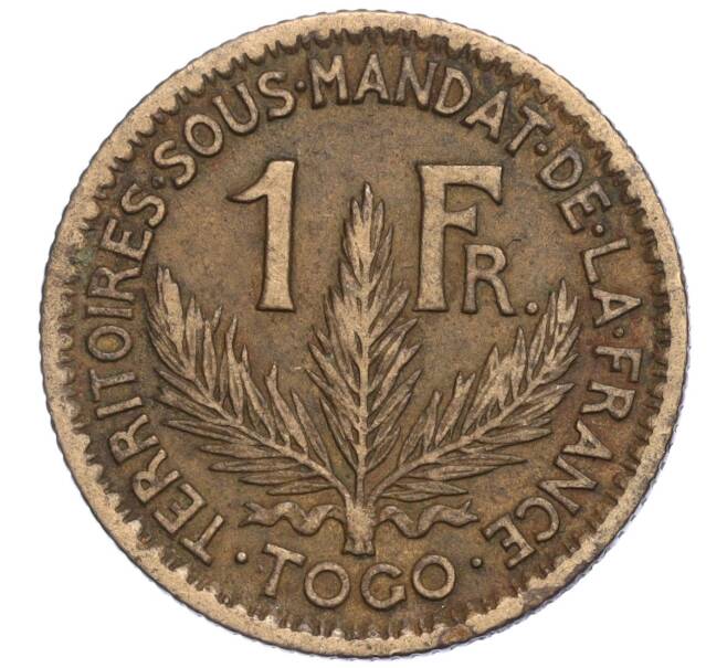 Монета 1 франк 1925 года Французское Того (Артикул M2-72102)