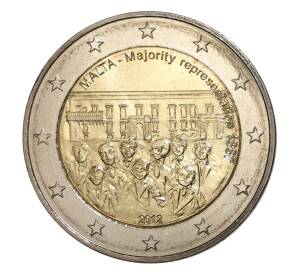 2 евро 2012 года Конституция Мальты — Совет большинства 1887 года — Фото №1