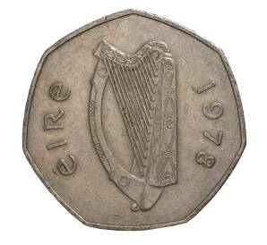 50 пенсов 1978 года Ирландия — Фото №1