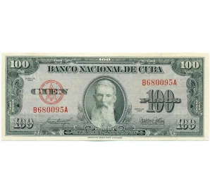 100 песо 1954 года Куба