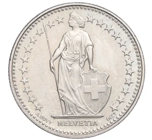 1/2 франка 2008 года Швейцария