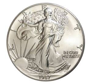 1 доллар 1987 года США «Шагающая Свобода»