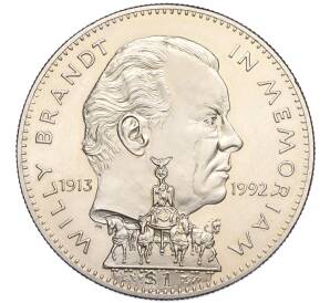 1 доллар 1993 года Либерия «В память о Вилли Брандте»