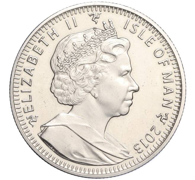 Монета 1 крона 2014 года Остров Мэн «XXII зимние Олимпийские Игры в Сочи 2014 года — Керлинг» (Артикул K27-85069)