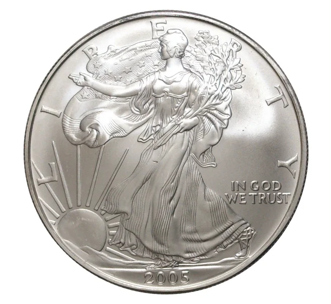 Монета 1 доллар 2005 года США «Шагающая Свобода» (Артикул M2-5706)
