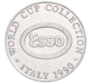 Рекламный жетон «Esso — Джим Лейтон (Шотландия — коллекция Кубка мира)» 1990 года Великобритания