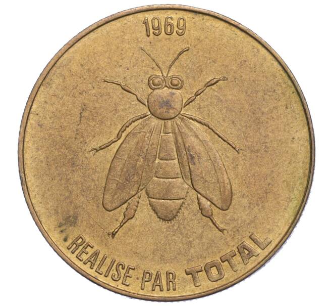 Музейный жетон «Лувр — 200 лет со дня рождения Наполеона Бонапарта» 1969 года Франция (Артикул: K11-119737) — Фото №2