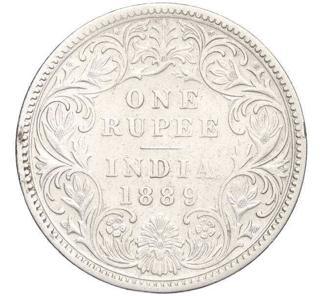 Монета 1 рупия 1889 года Британская Индия (Артикул K11-119916)