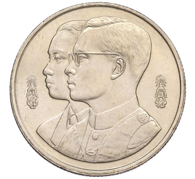 Монета 2 бата 1994 года (BE 2537) Таиланд «60 лет Университету Таммасат» (Артикул K11-120046)