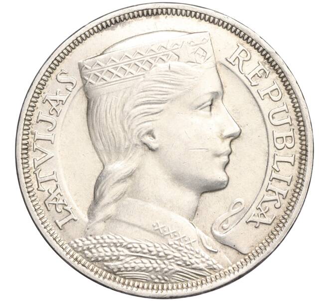 Монета 5 лат 1932 года Латвия (Артикул M2-72160)