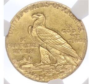 2 1/2 доллара 1925 года D США — в слабе NGC (AU58) — Фото №2