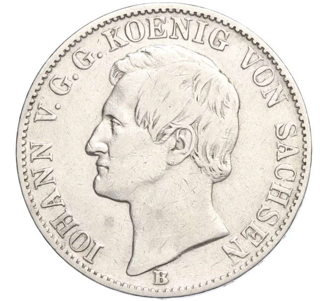Монета 1 талер 1860 года Саксония (Артикул K11-120304)