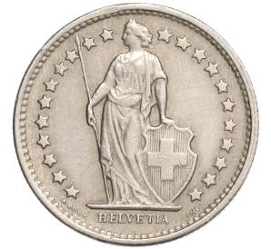 1/2 франка 1968 года Швейцария — Фото №2