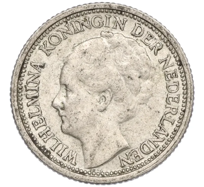 Монета 10 центов 1937 года Нидерланды (Артикул K11-120687)