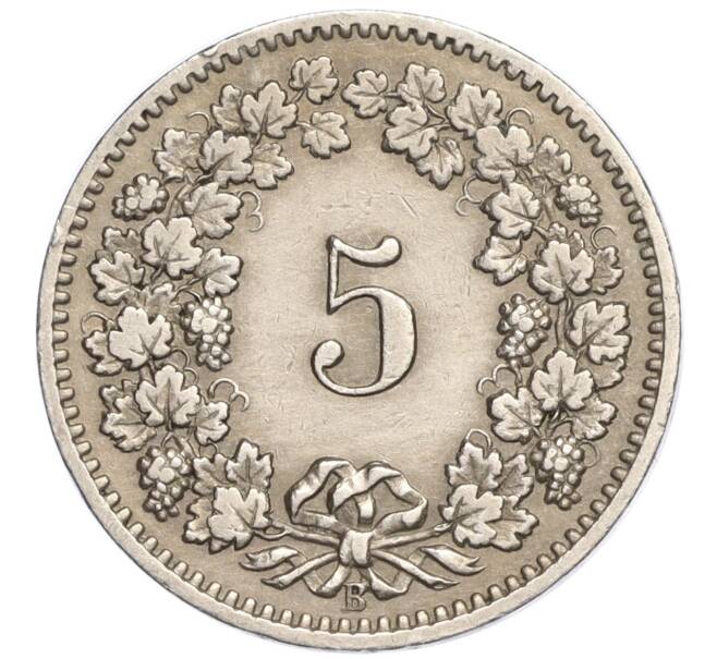 Монета 5 раппенов 1907 года Швейцария (Артикул K11-120974)