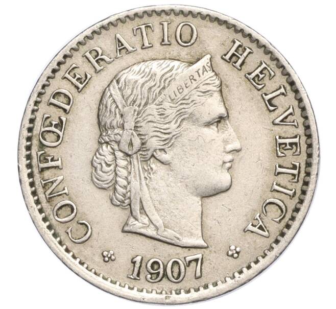 Монета 5 раппенов 1907 года Швейцария (Артикул K11-120975)