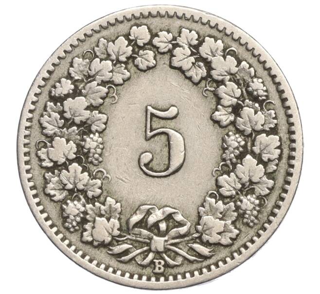 Монета 5 раппенов 1910 года Швейцария (Артикул K11-120976)