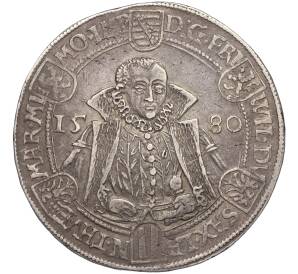 1 талер 1580 года Саксен-Веймар — Фото №1