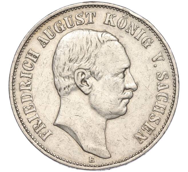 Монета 5 марок 1907 года Германия (Саксония) (Артикул K11-121115)