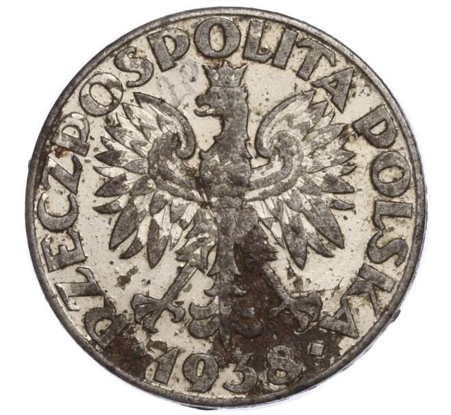 Монета 50 грошей 1938 года Польша (Артикул K11-121071)