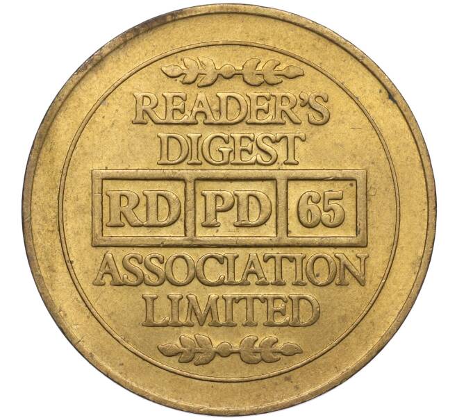 Жетон рекламный Американского журнала «Reader's Digest» Великобритания (Артикул: K11-121209) — Фото №1