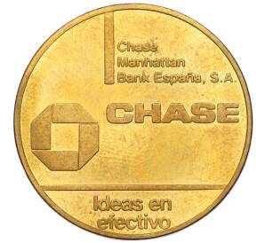 Рекламный жетон «Банк Chase — Денежная неделя» 1989 года Испания