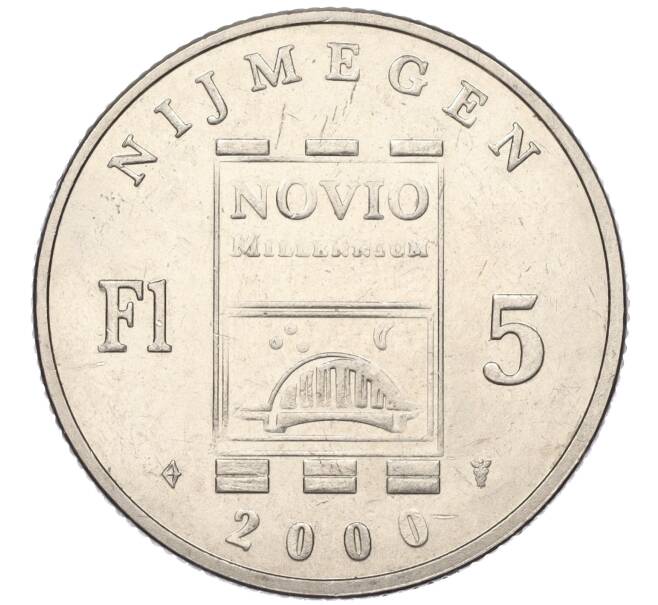 Монетовидный жетон «5 флоринов — Новое тысячелетие» 1998 года Нидерланды (Артикул K11-121189)