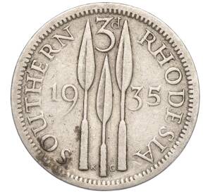 3 пенса 1935 года Южная Родезия
