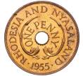 Монета 1 пенни 1955 года Родезия и Ньясаленд (Артикул K11-121366)