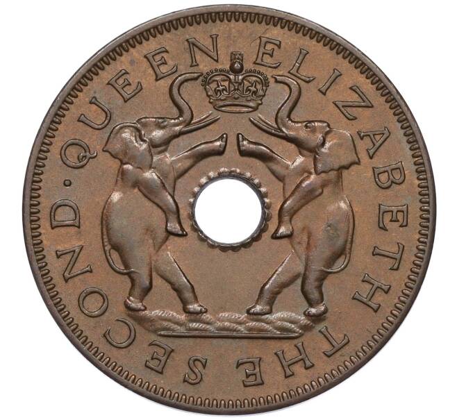 Монета 1 пенни 1956 года Родезия и Ньясаленд (Артикул K11-121370)