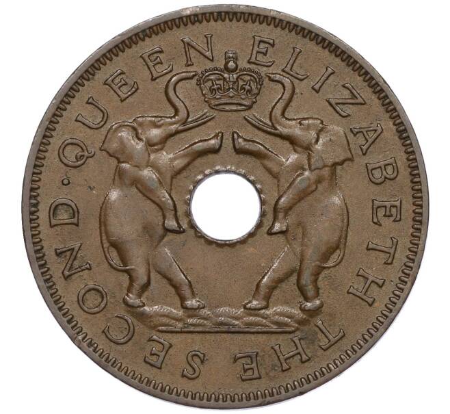 Монета 1 пенни 1956 года Родезия и Ньясаленд (Артикул K11-121371)