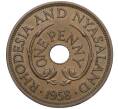 Монета 1 пенни 1958 года Родезия и Ньясаленд (Артикул K11-121375)