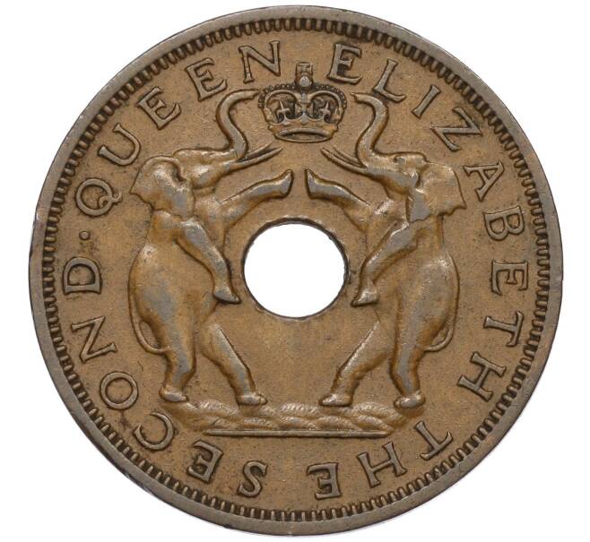 Монета 1 пенни 1958 года Родезия и Ньясаленд (Артикул K11-121378)