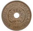 Монета 1 пенни 1961 года Родезия и Ньясаленд (Артикул K11-121379)