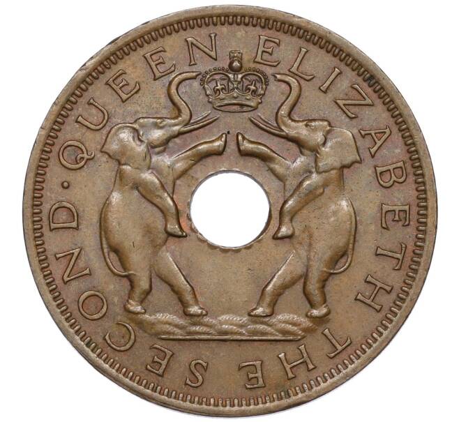 Монета 1 пенни 1961 года Родезия и Ньясаленд (Артикул K11-121379)