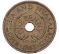 Монета 1 пенни 1963 года Родезия и Ньясаленд (Артикул K11-121383)